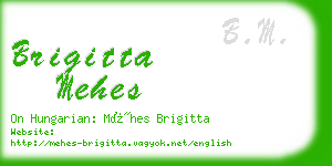 brigitta mehes business card